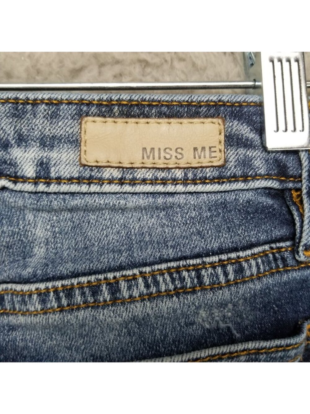 Miss Me Jeans Womens 27 Blue Ankle Skinny Stretch Denim *Read* - Picture 11 of 14
